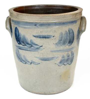 3 Gal. MCKENZIE & JACKSON / BEAVER, PA Stoneware Crock with Cobalt Decoration