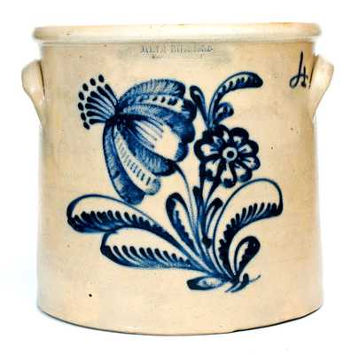 Fine JOHN BURGER / ROCHESTER Four-Gallon Stoneware Jar