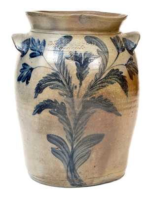 B. C. MILBURN / ALEXA. Alexandria, VA Stoneware Jar with Floral Decoration