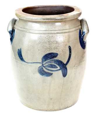 3 Gal. J. MCKENZIE / BEAVER, PA Stoneware Jar with Floral Decoration