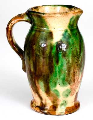 Shenandoah Valley Multi-Glazed Redware Cream Pitcher