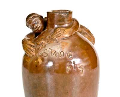 Rare Anna Pottery Shoo Fly Flask