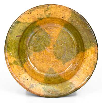 Henry Watkins, Randolph or Guilford County, NC, circa 1820-1850 Redware Dish