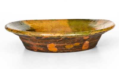 Very Rare attrib. Henry Watkins, North Carolina Redware Bowl, c1820-50