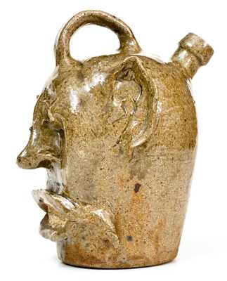 Exceedingly Rare Edgefield District, SC Stoneware Face Jug