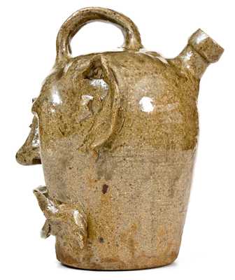 Exceedingly Rare Edgefield District, SC Stoneware Face Jug