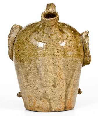 Exceedingly Rare Edgefield District, SC Stoneware Face Jug