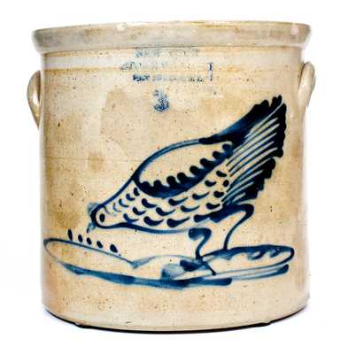 NY STONEWARE CO. / FT. EDWARD / N.Y. Three-Gallon Stoneware Chicken Crock