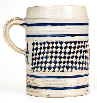 Large-Sized "GR" Stoneware Mug, Westerwald, Germany origin, 18th century