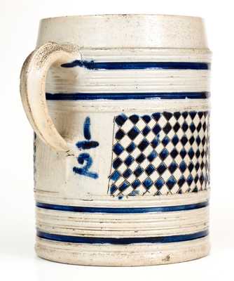Large-Sized "GR" Stoneware Mug, Westerwald, Germany origin, 18th century