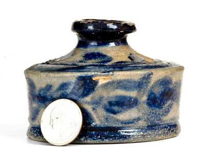 Exceptional Baltimore Stoneware Inkwell w/ Profuse Decoration