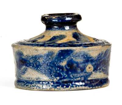 Exceptional Baltimore Stoneware Inkwell w/ Profuse Decoration