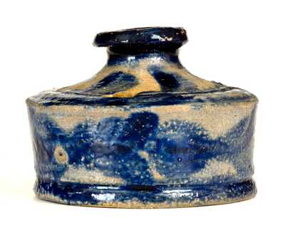 Exceptional Baltimore Stoneware Inkwell w/ Profuse Decoration