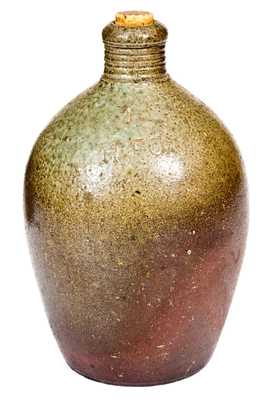 Rare H. Fox (Himer Fox, Chatham County, NC) Stoneware Jug