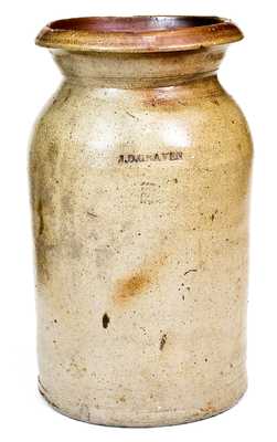J.D. Craven (Randolph and Moore Counties, NC) Stoneware Jar
