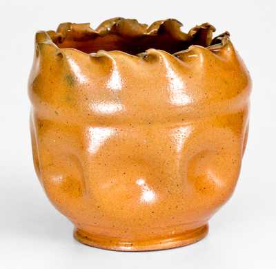 Fine George Ohr (Biloxi, MS) Crimped Rim Vase