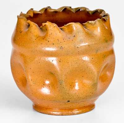 Fine George Ohr (Biloxi, MS) Crimped Rim Vase