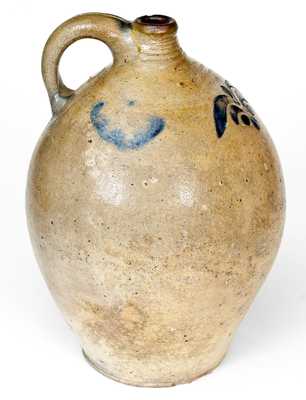 Very Fine C. CROLIUS Manhattan Incised Stoneware Jug