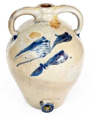 Exceptional C. BOYNTON / TROY, NY Double-Handled Water Cooler w/ Incised Bird