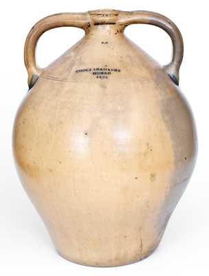 Monumental CHOLLAR & DARBY / HOMER 1836 Stoneware Water Cooler for Dr. Lewis Riggs