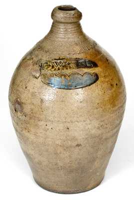 Rare 1/2 Gal. Thomas Warne & Joshua Letts, South Amboy, NJ Jug, early 19th century