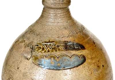 Rare 1/2 Gal. Thomas Warne & Joshua Letts, South Amboy, NJ Jug, early 19th century