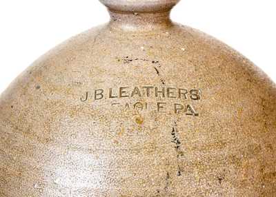 Very Rare J.B. LEATHERS / MT. EAGLE, PA Stoneware Chicken Waterer