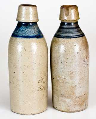 Lot of 2: E.L. HUSTING / MILWAUKEE, WIS. Stoneware Bottles