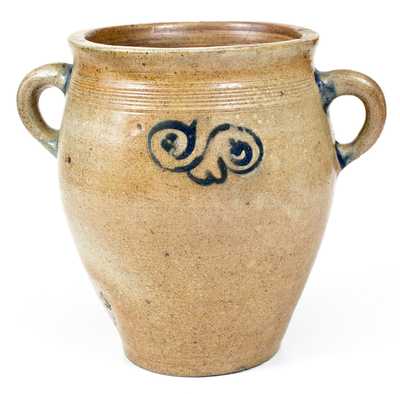 18th Century American Stoneware Jar, probably Abraham Mead, Greenwich, CT