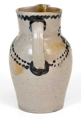 Very Fine One-Quart Stoneware Pitcher att. Morgan & Amoss, Baltimore, MD, circa 1820