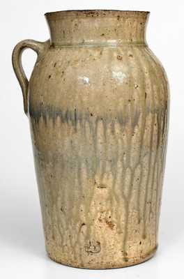 Rare Stoneware Churn, attrib. Shimuel Timmerman, Lanier County, Georgia