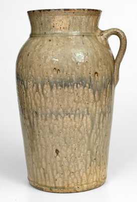 Rare Stoneware Churn, attrib. Shimuel Timmerman, Lanier County, Georgia