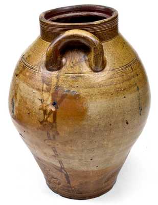 3 Gal. BOSTON Stoneware Jar with Iron-Oxide Dip