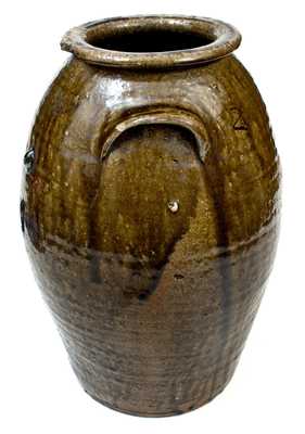 2 Gal. Nelson Bass, Lincoln County, NC Alkaline-Glazed Stoneware Jar