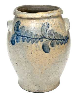 Miller Pottery, Strasburg, VA Stoneware Jar with Cobalt Decoration, circa 1835