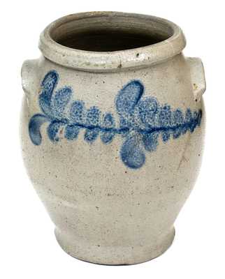 Miller Pottery, Strasburg, VA Stoneware Jar with Cobalt Decoration, circa 1835