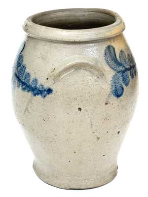 Miller Pottery, Strasburg, VA Stoneware Jar with Cobalt Decoration, circa 1835