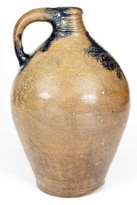 1 Gal. Stoneware Jug with Incised Decoration, Manhattan, circa 1800