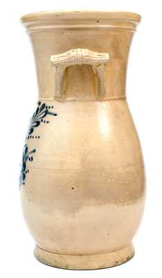 Very Unusual Monumental Stoneware Urn w/ Rustic Handles att. Fort Edward, NY