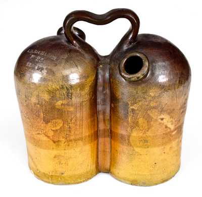 Rare Boston Stoneware Advertising Gemel,