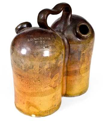 Rare Boston Stoneware Advertising Gemel, 