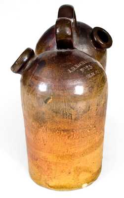 Rare Boston Stoneware Advertising Gemel, 