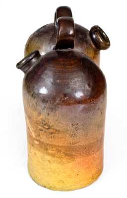 Rare Boston Stoneware Advertising Gemel, 