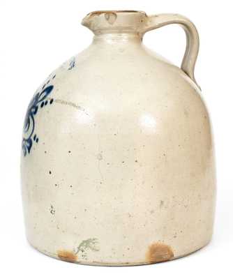 2 Gal. OTTMAN BROS. & CO. / FORT EDWARD, NY Stoneware Syrup Jug