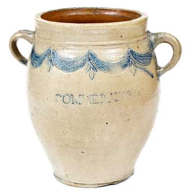 Fine Thomas W. Commeraw Stoneware Jar (Free African-American Potter of New York City)