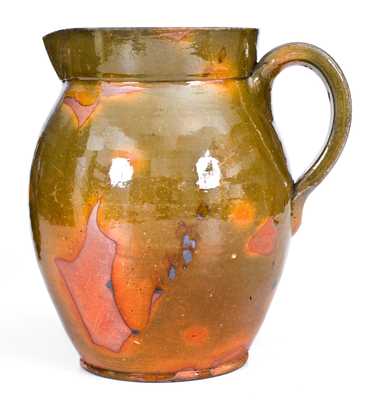 New England Redware Pitcher