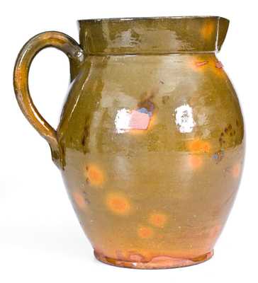 New England Redware Pitcher