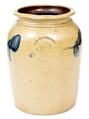 Extremely Rare T. H. WILLSON & CO. / HARRISBURG, PA Capitol Stamp Stoneware Jar