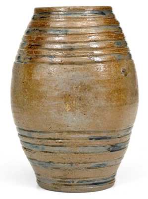 Important Small-Sized Stoneware Keg Dated 1799, probably Manhattan / New York City