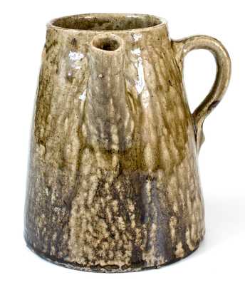 Very Rare Crawford County, Georgia Stoneware Coffee Boiler, Dug at Oscar Becham House